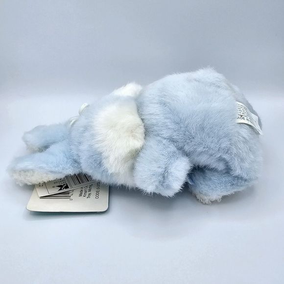 Kmart Bunny Rabbit Plush Easter Vintage 8" Blue Gingham Bow Blue Eyes Soft Toy - Picture 7 of 8